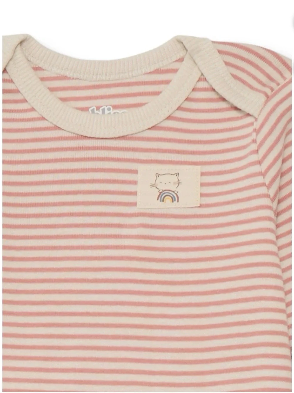 Garanimals Pink Stripe and Cream 3-Piece Baby Matching Set